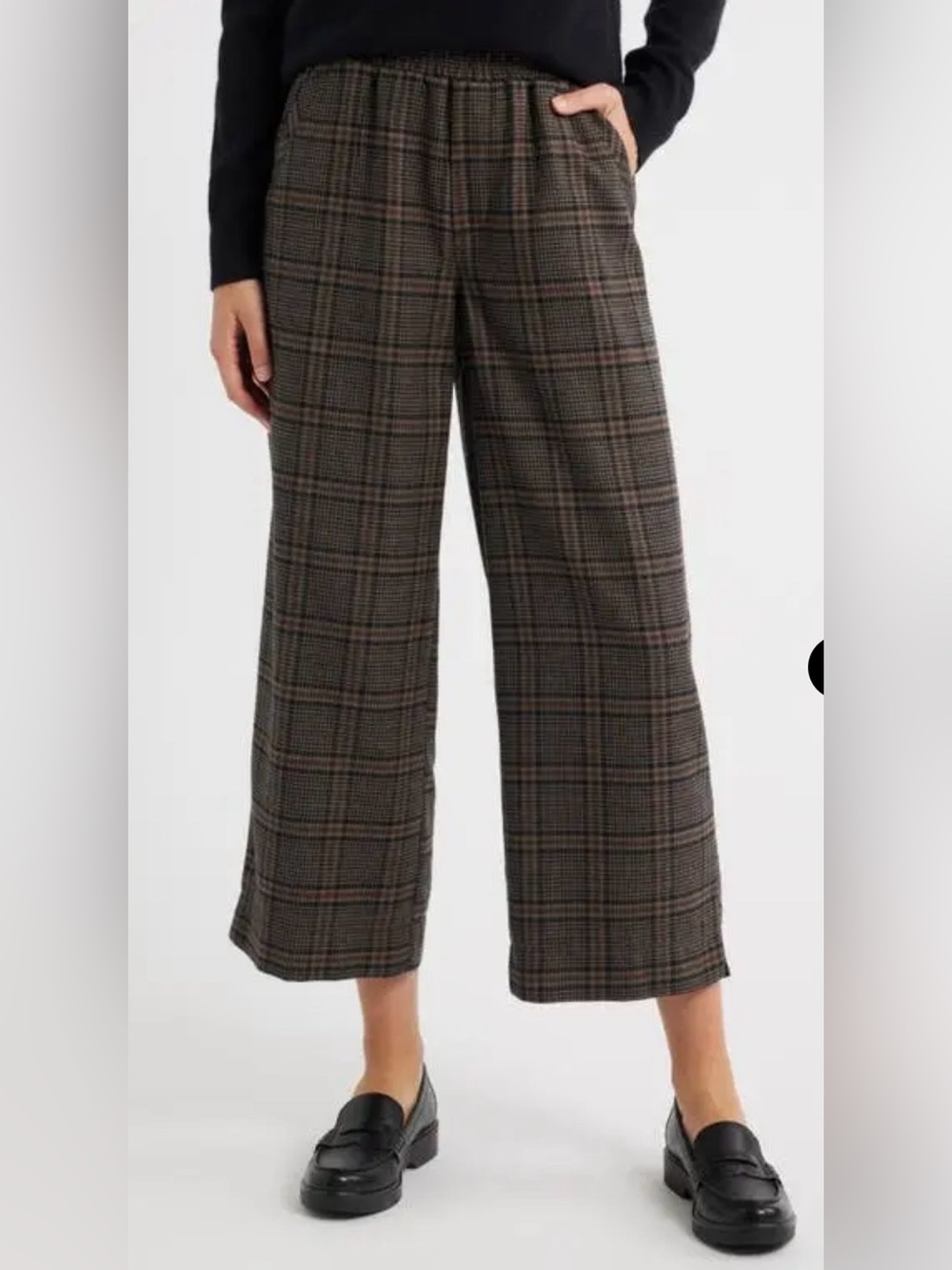 Wit and Wisdom plaid wide leg pants